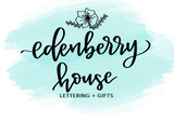 Edenberry House Lettering