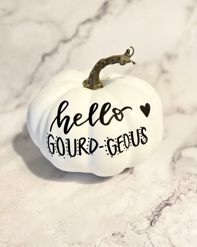 Hello Gourd-geous Pumpkin